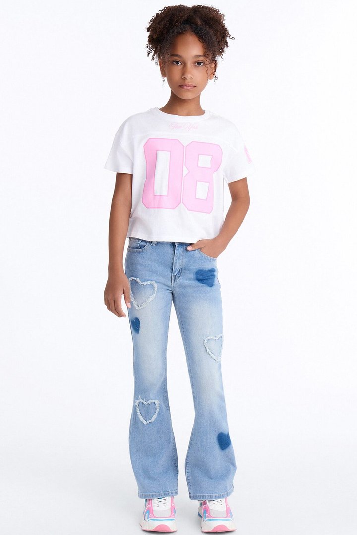 Mini Love You So Flare Jeans - Medium Wash