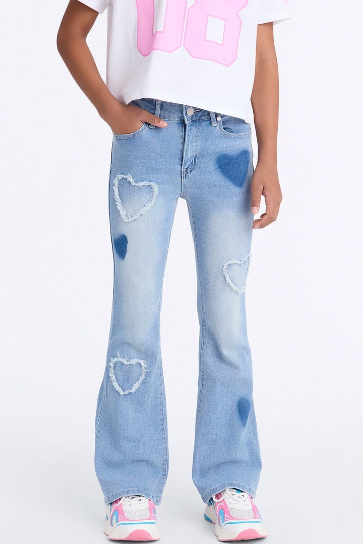 Mini Love You So Flare Jeans - Medium Wash