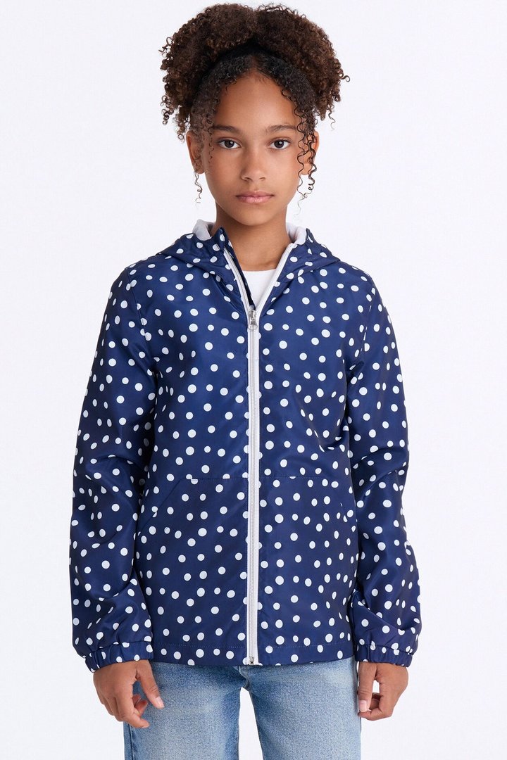 Mini Singing In The Rain Windbreaker Jacket - Blue/combo
