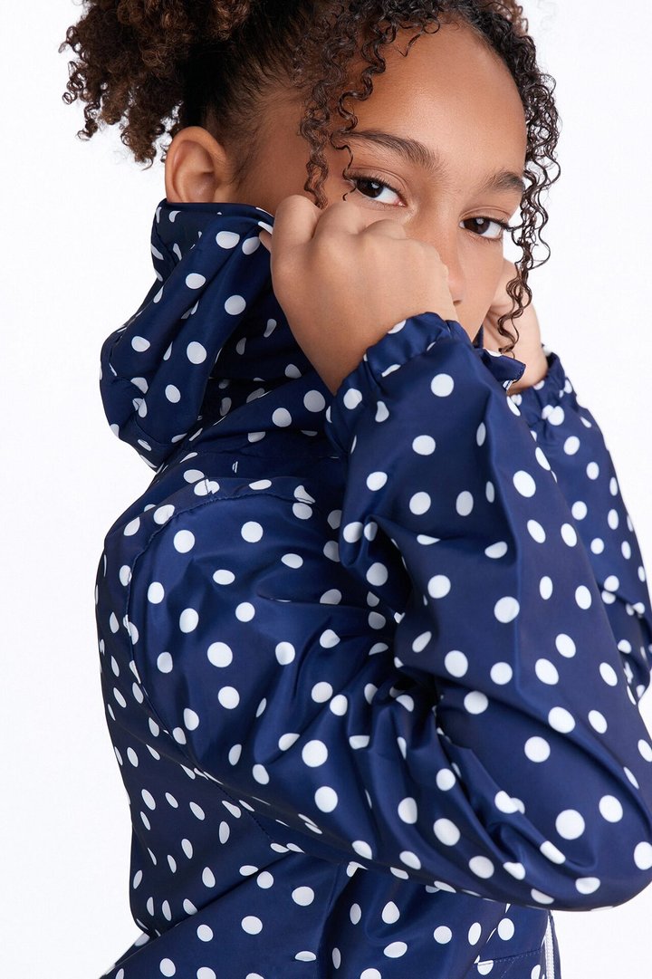 Mini Singing In The Rain Windbreaker Jacket - Blue/combo