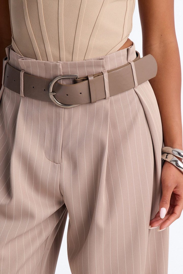Sealed and Delivered Belted Wide Leg Trouser - Caffe