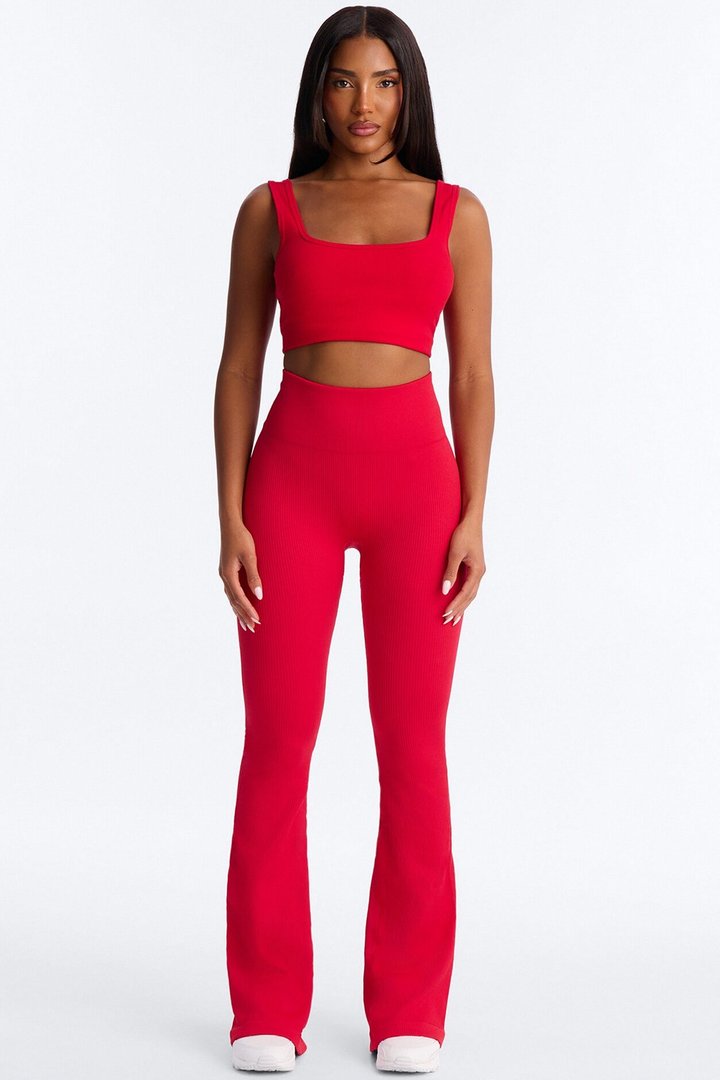 Beach Body Effortless Seamless Active Yoga Pant - Red