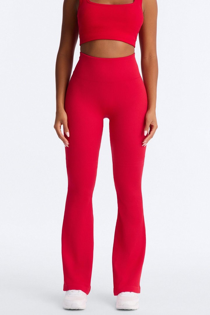 Beach Body Effortless Seamless Active Yoga Pant - Red