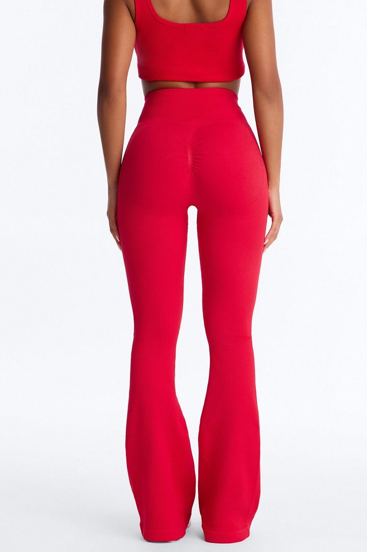 Beach Body Effortless Seamless Active Yoga Pant - Red