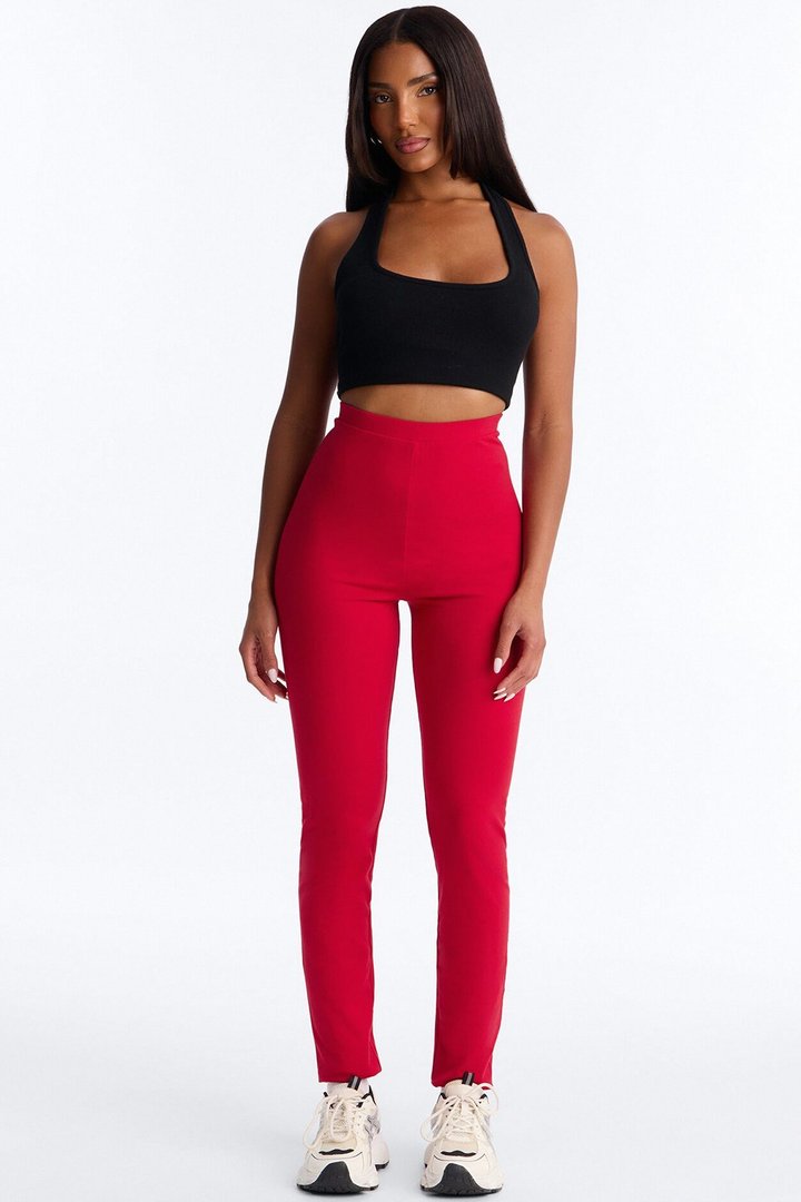 Quinn High Rise Everyday Cotton Legging 29″ - Red