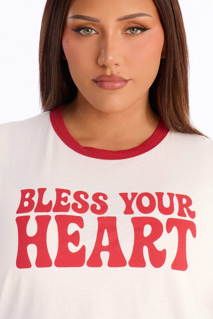 Bless Your Heart Tee - White