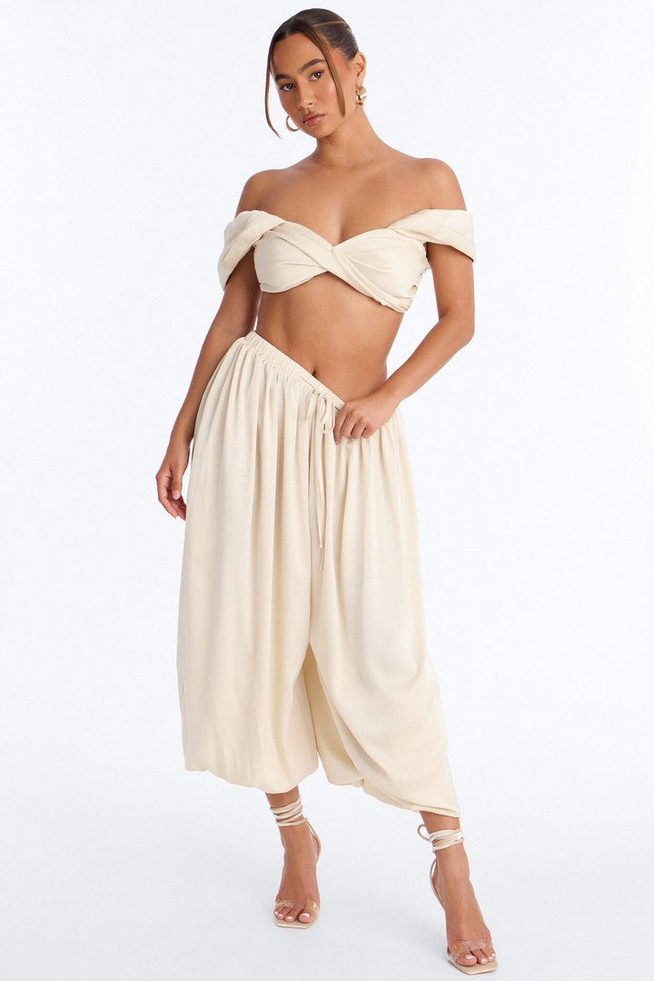 Vani Wrap Up Heels - Off White