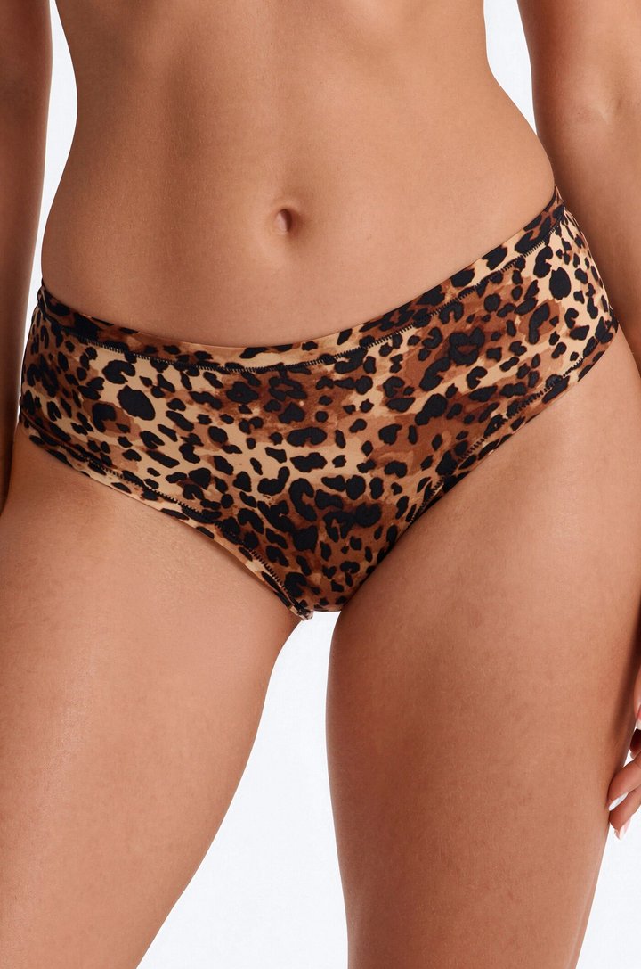Flexible Fit Comfort Stretch Hipster - Leopard