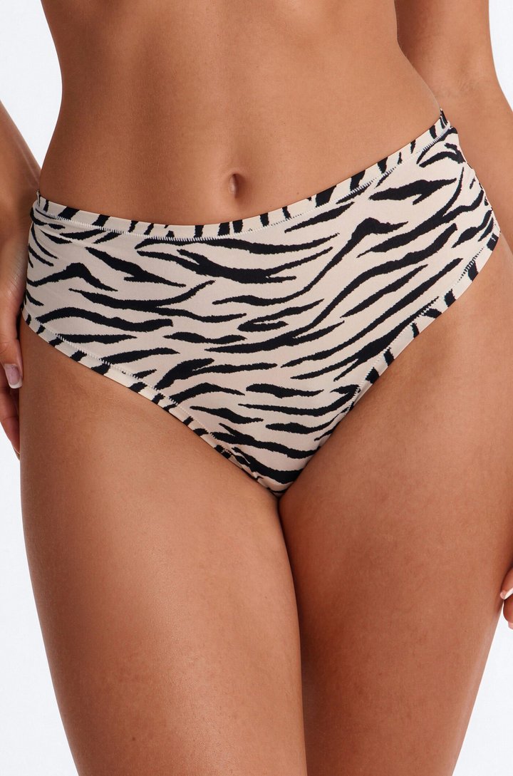 Flexible Fit Comfort Stretch High Waist Thong - Ivory/combo