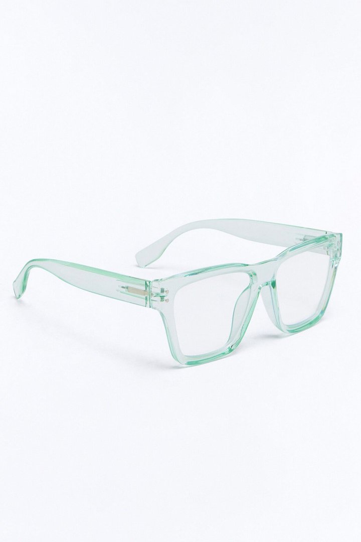 Edgiest In The Office Blue Light Glasses - Green