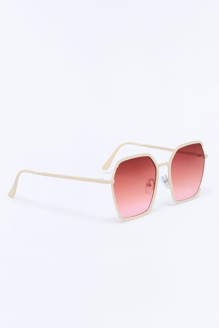 Sunset Fade Sunglasses - White/Pink