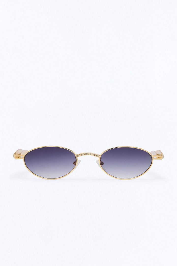 Shake It Girl Sunglasses - Gold/Purple