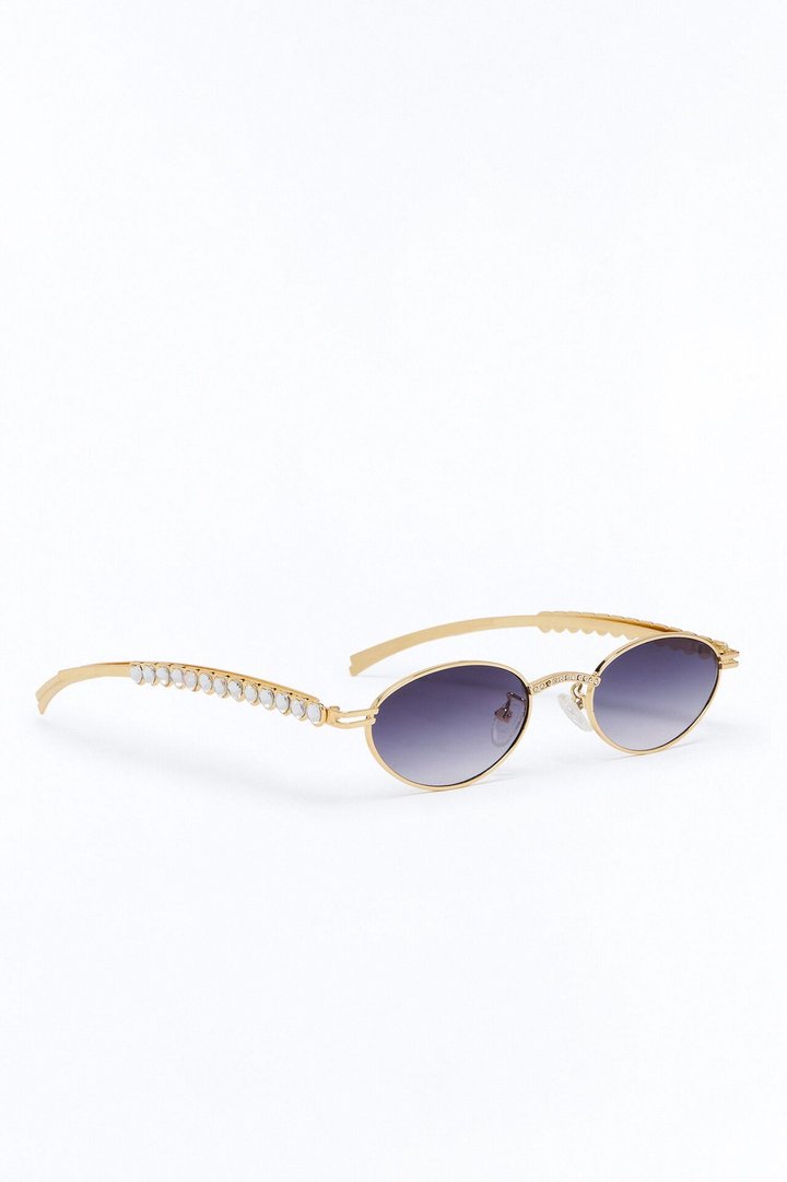 Shake It Girl Sunglasses - Gold/Purple