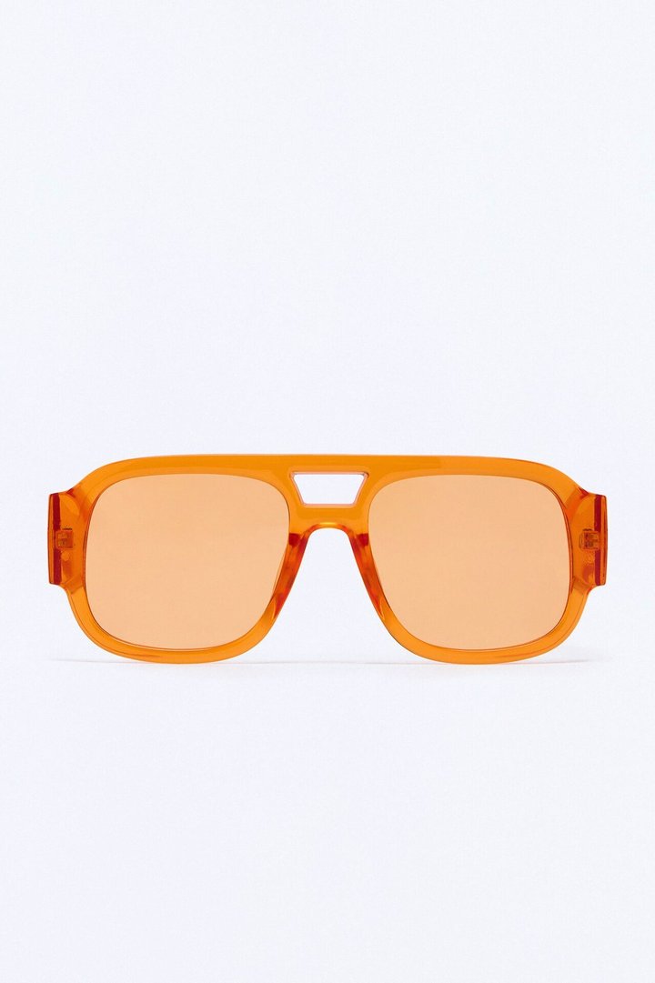 Jet Set Aviator Sunglasses - Orange