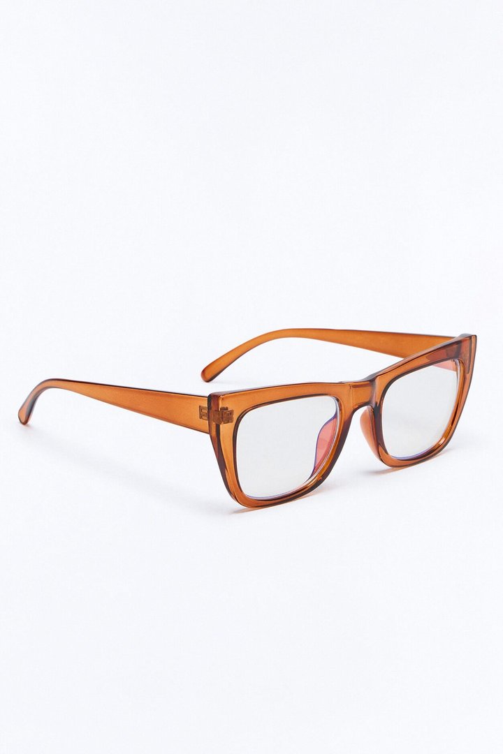 Crystal Clear Persuasion Blue Light Day Glasses - Brown