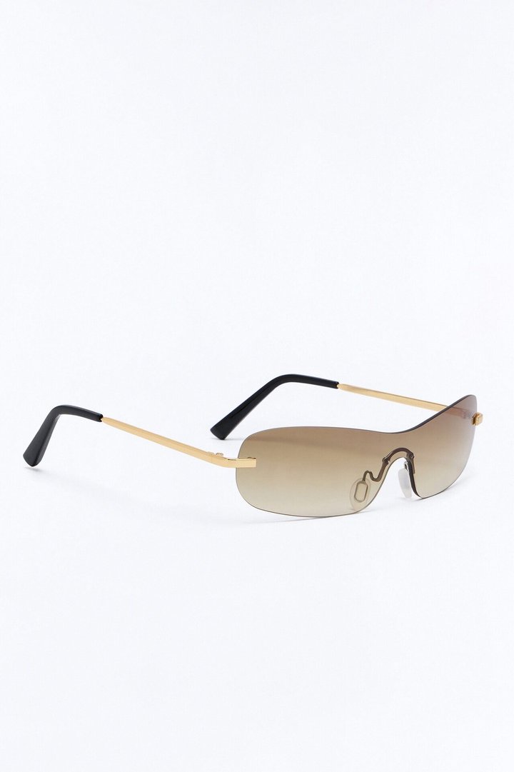 Baddie In Da Club Sunglasses - Brown
