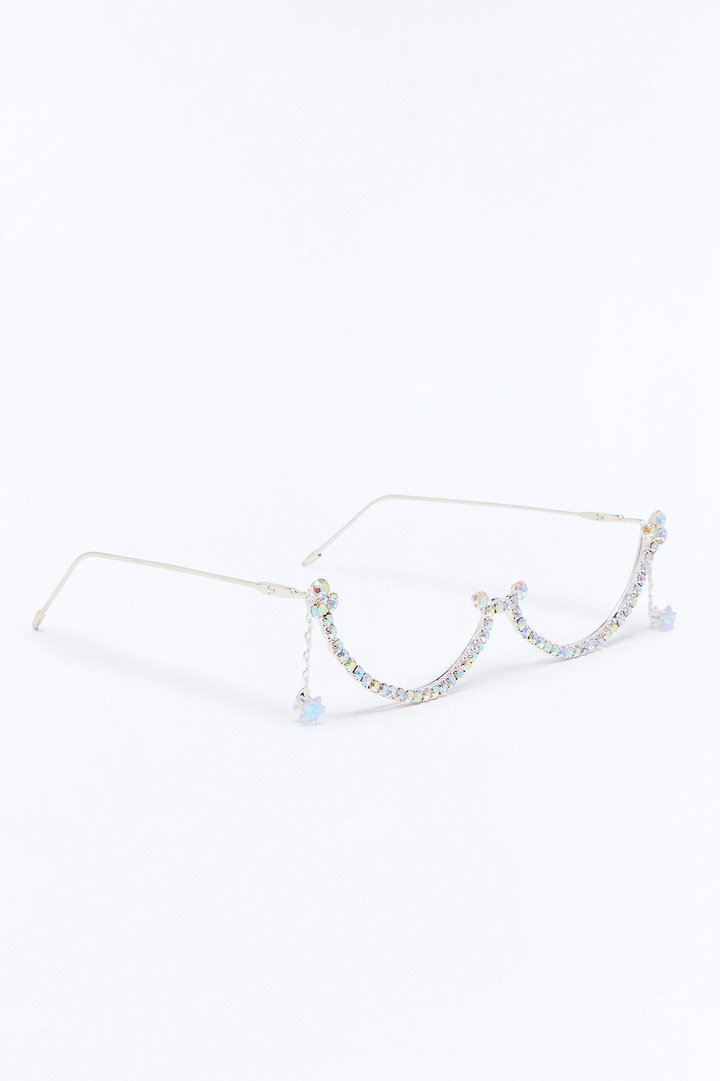 Halo Rave Mode Sunglasses - Silver