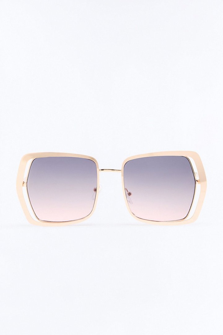 Retro Rebel Sunglasses - Gold/Pink