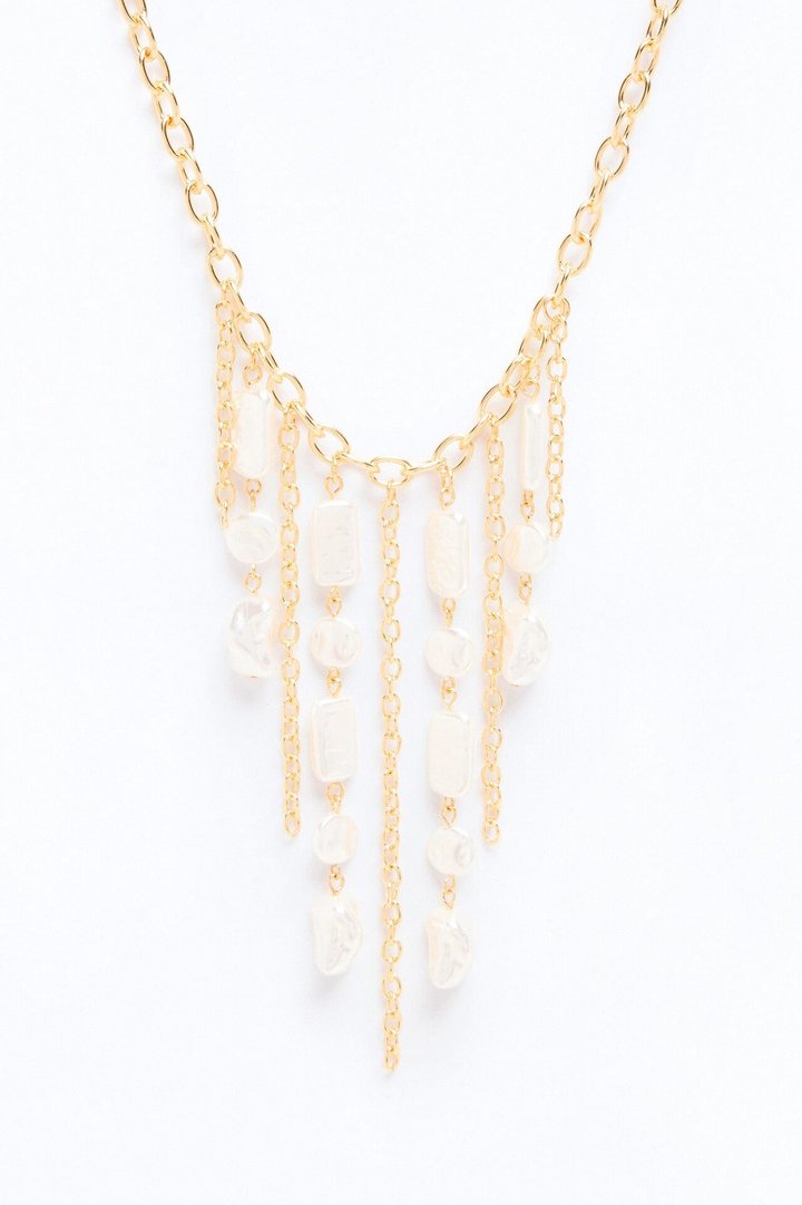 Pearl Drip Necklace - Gold/combo