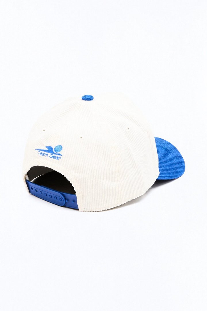 France Corduroy Baseball Hat - White/combo