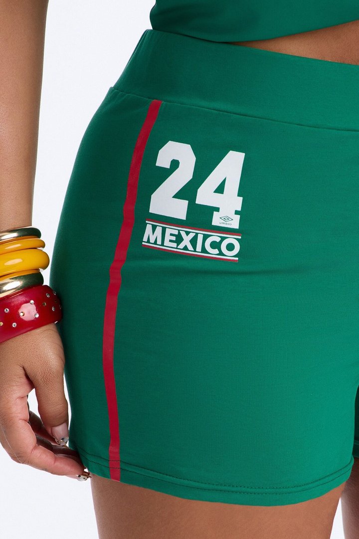 Umbro Mexico Soccer Micro Shorts - Green