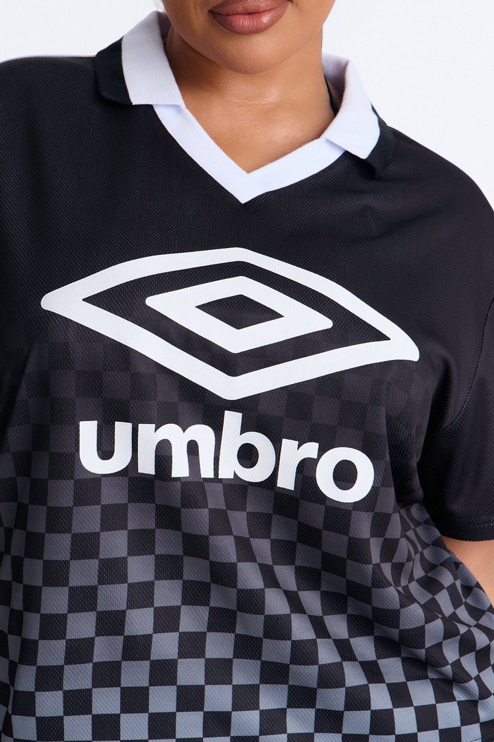 Umbro Checkered Athletic Soccer Jersey - Black