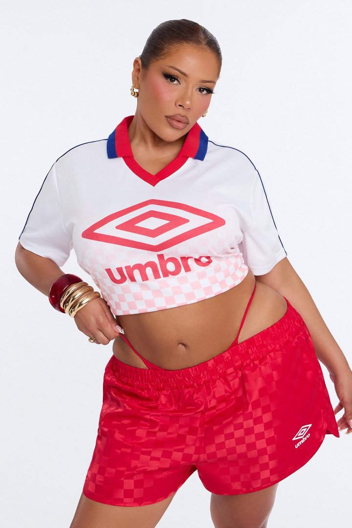 Umbro Checkered Soccer Jersey - White