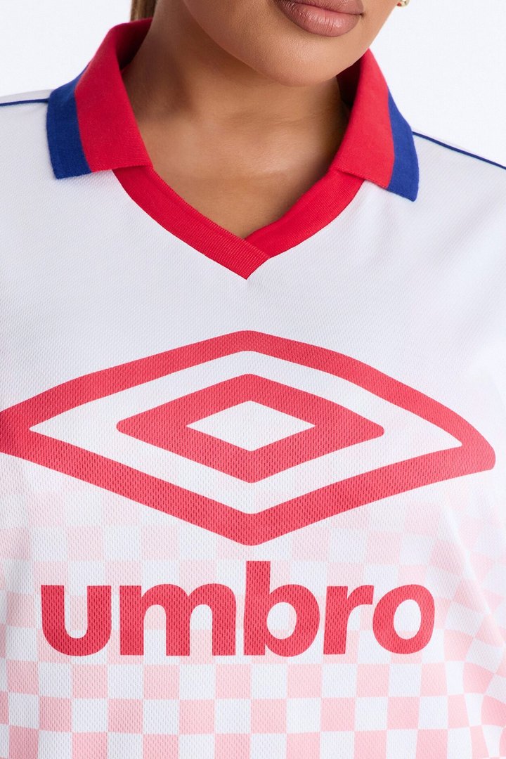 Umbro Checkered Soccer Jersey - White