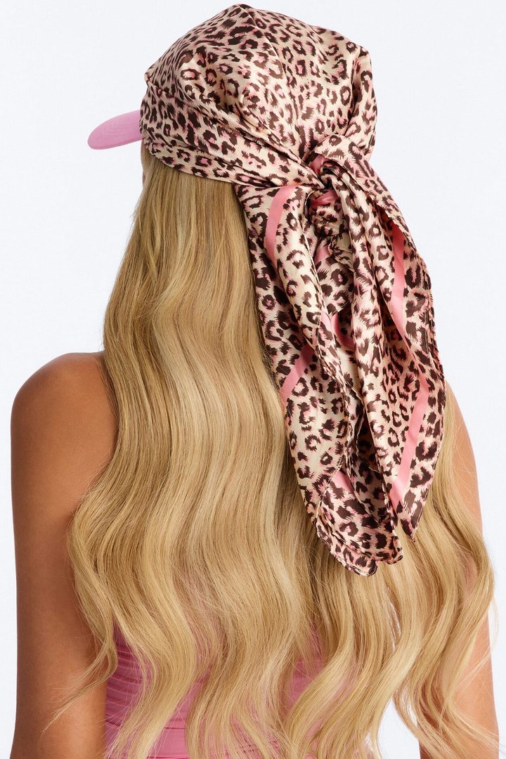 Love Of The Wild Visor And Head Wrap - Pink/combo
