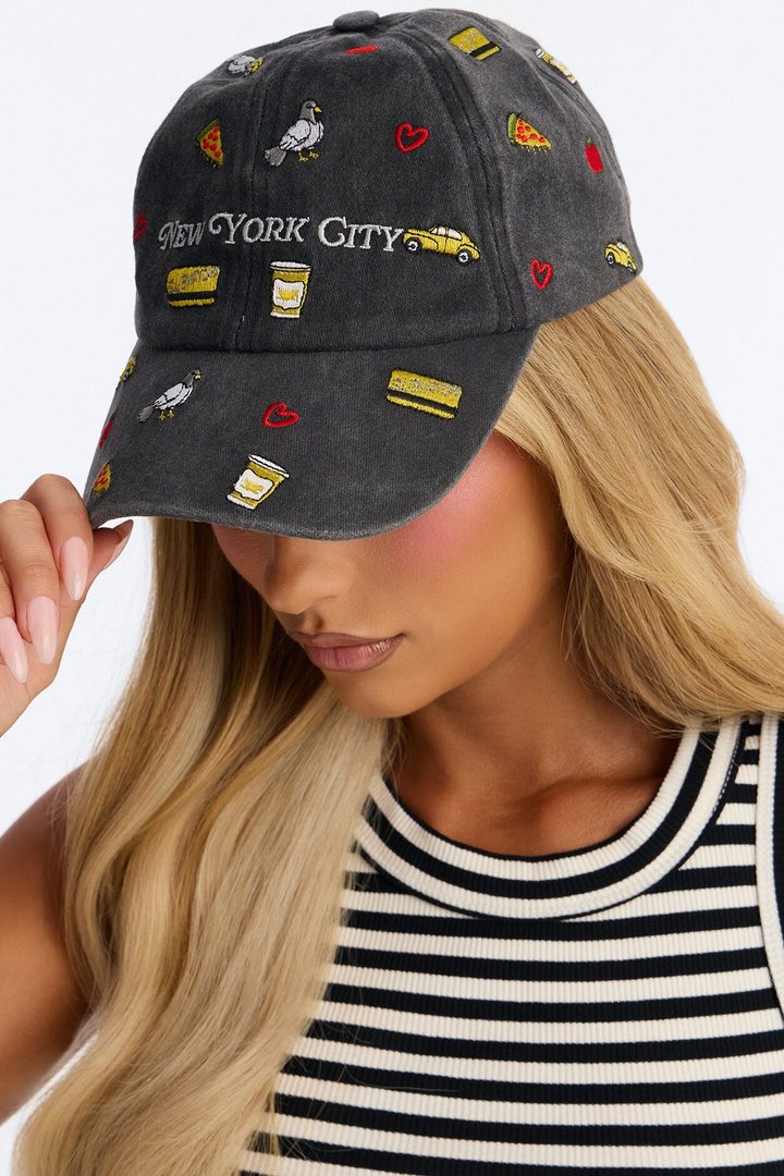 Destination NY Baseball Hat - Black/combo
