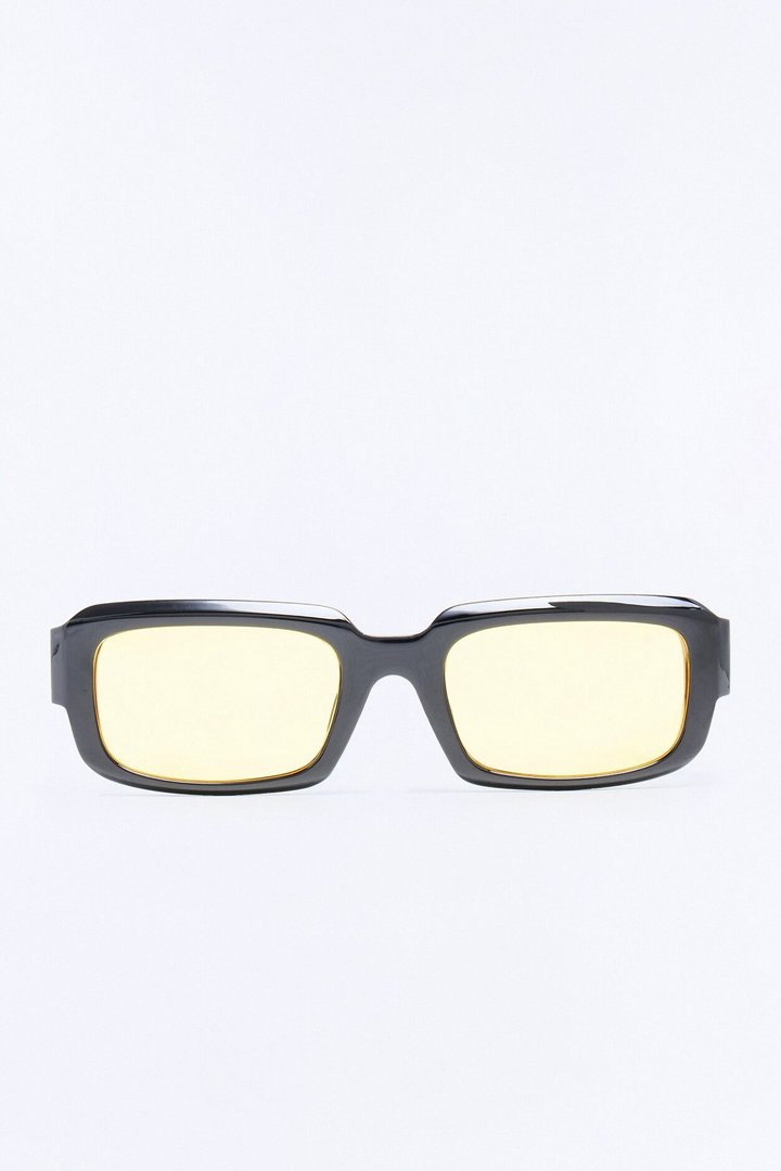 Make You Believe Sunglasses - Black/Yellow