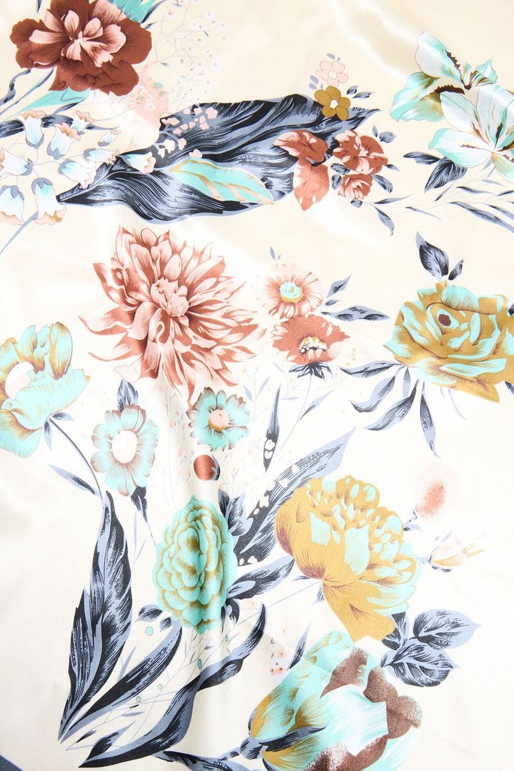 Gardens Of Eden Head Scarf - Blue/combo