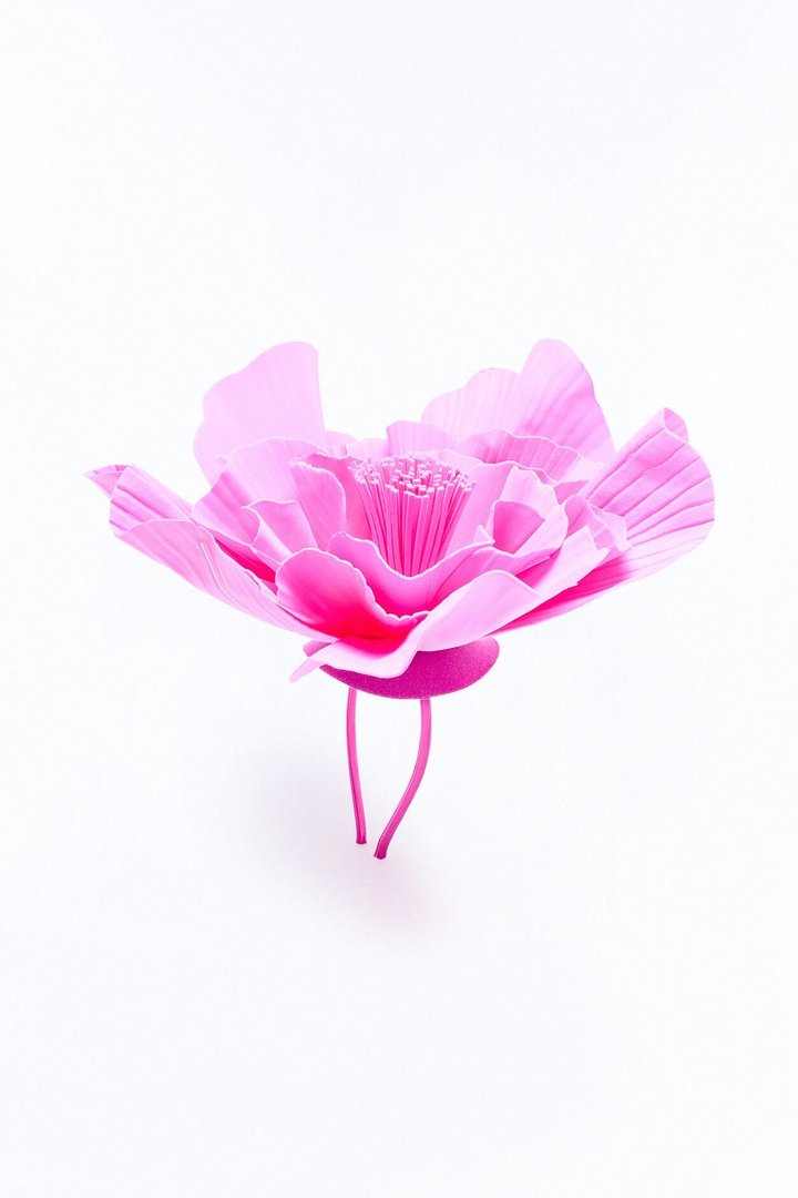 A Rare Flower Fascinator - Fuchsia
