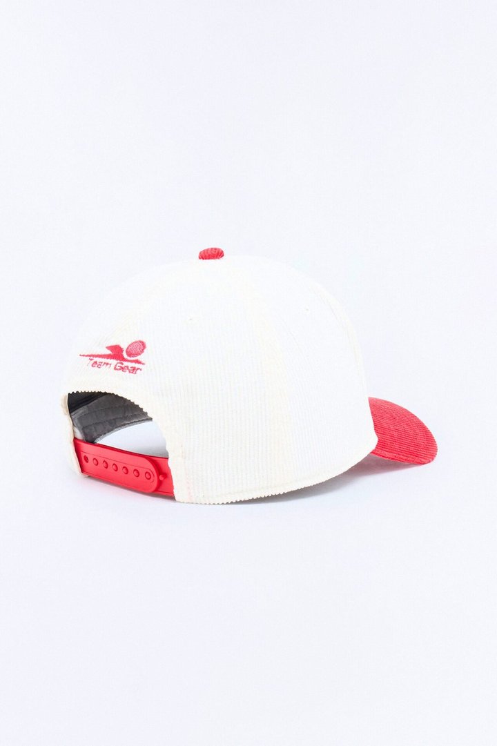 Spain Corduroy Baseball Hat - White/combo