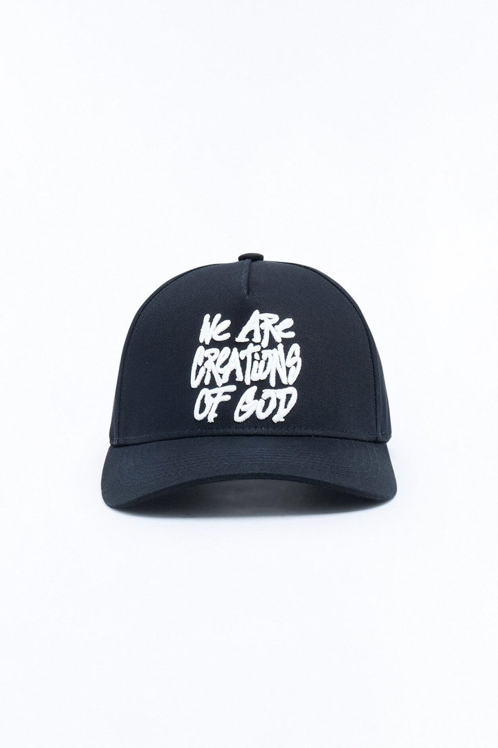 Creations Of God Embroidered Snapback Hat - Black