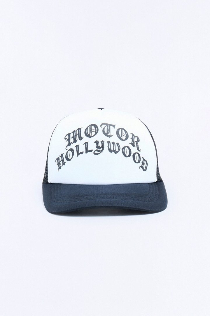 Motor Hollywood Snapback Hat - Black/White