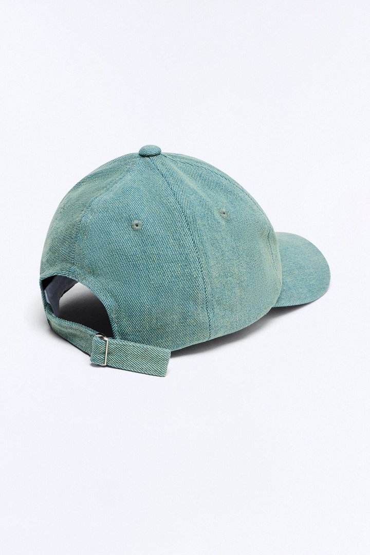 No Hate Denim Baseball Hat - Denim