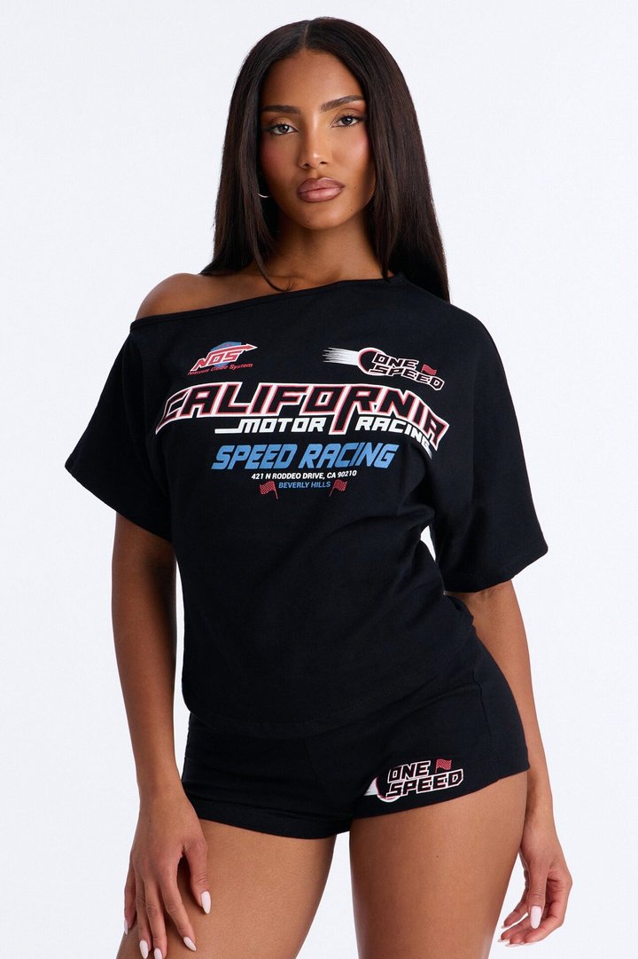 California Motor Racing Short Set - Black