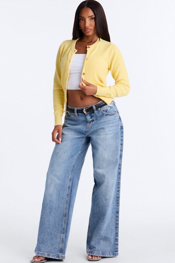 Cozy Feels Cardigan - Butter Yellow