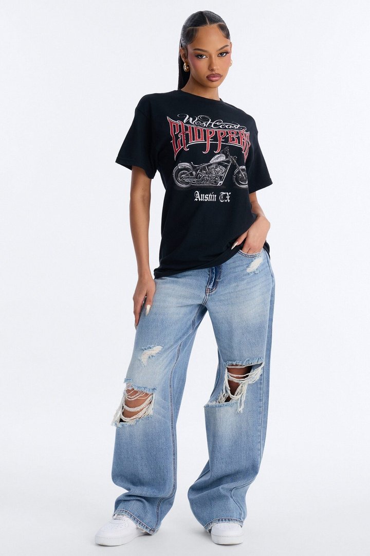 West Coast Choppers Moto Graphic T-Shirt - Black