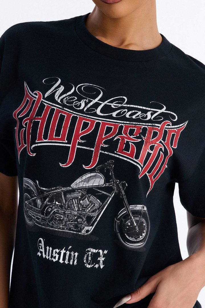 West Coast Choppers Moto Graphic T-Shirt - Black