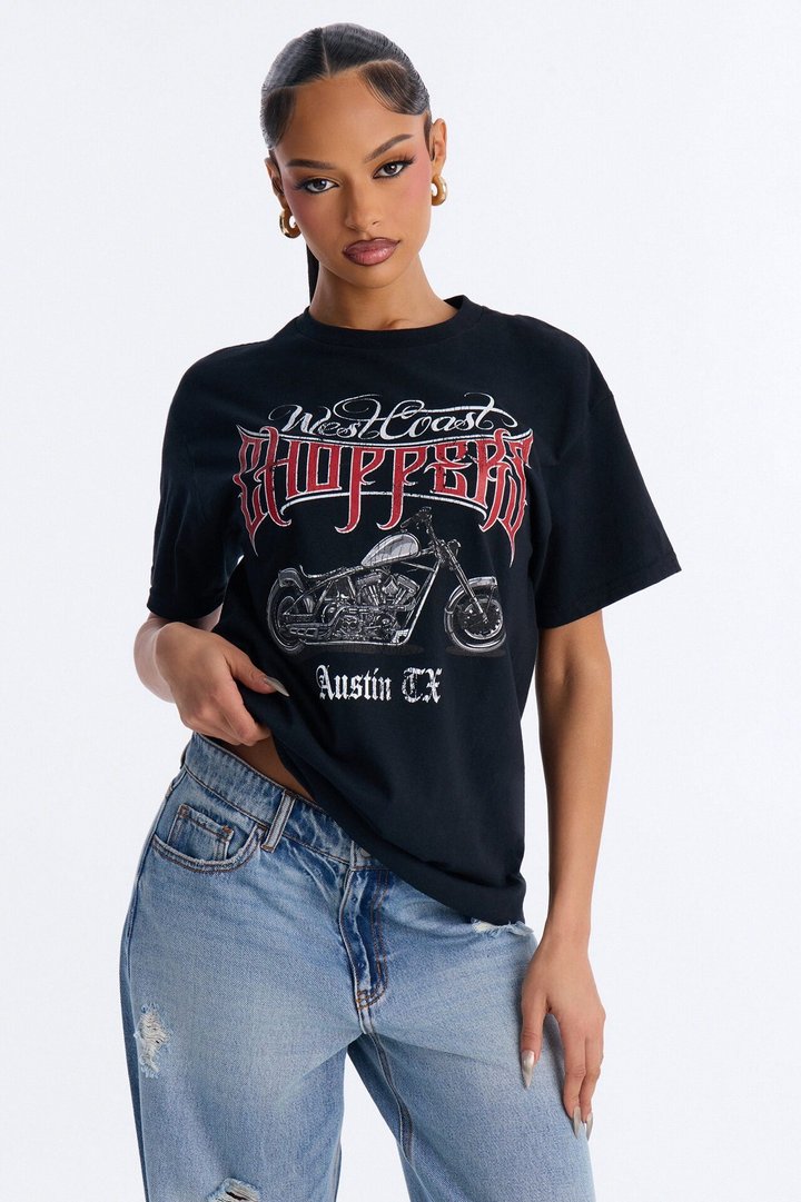 West Coast Choppers Moto Graphic T-Shirt - Black