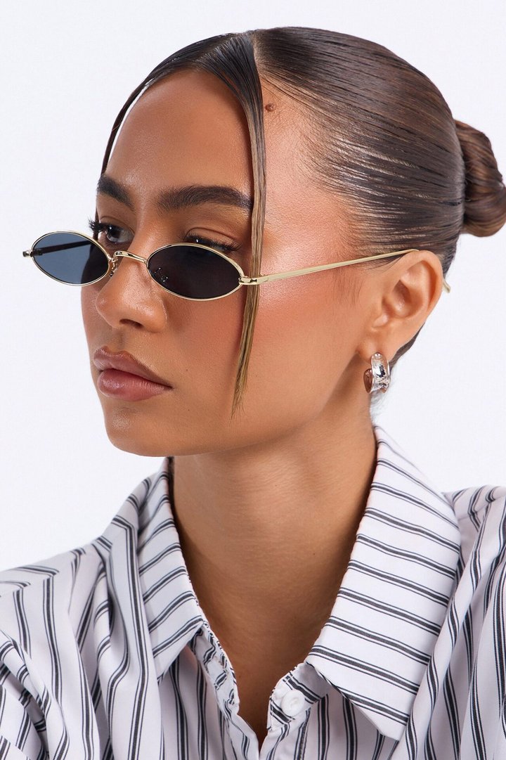 Cannes Getaway Sunglasses - Gold/Black