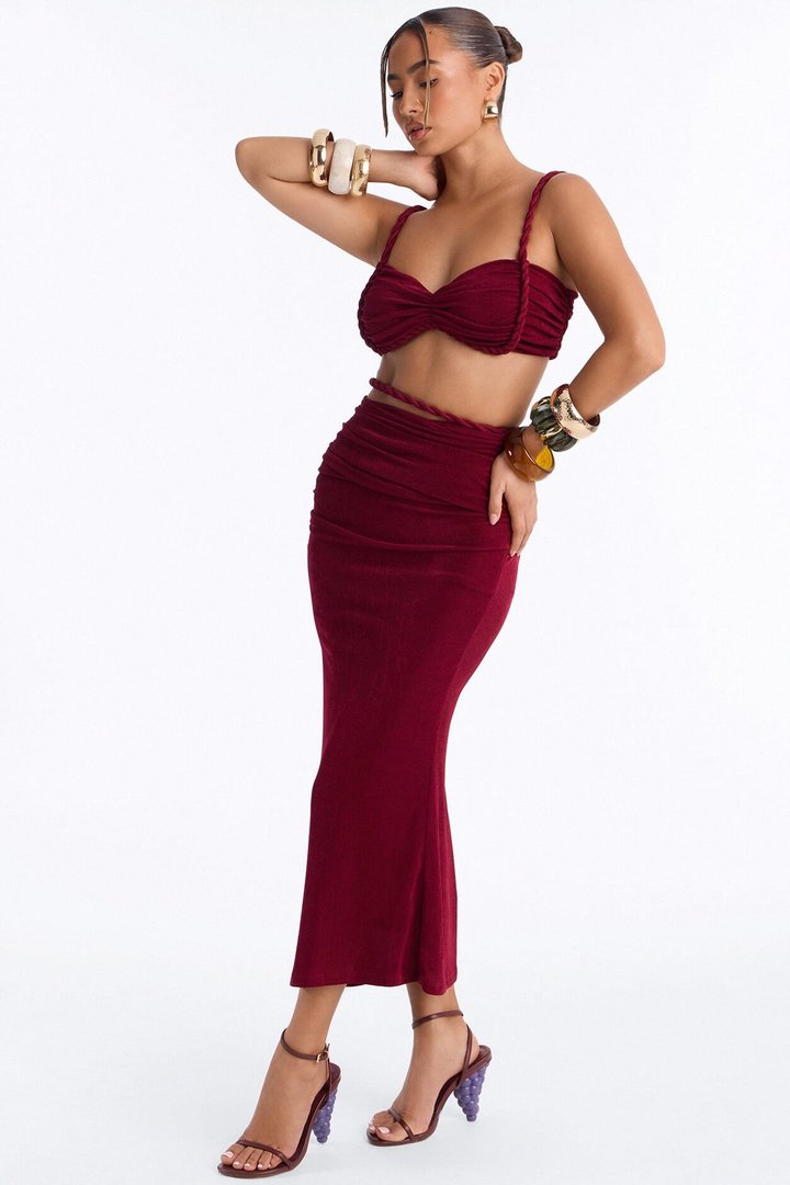 Winery Novelty Heels - Burgundy
