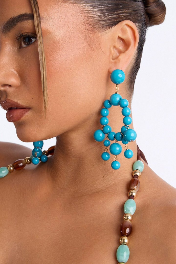 Where To Find You Drop Earrings - Turquoise