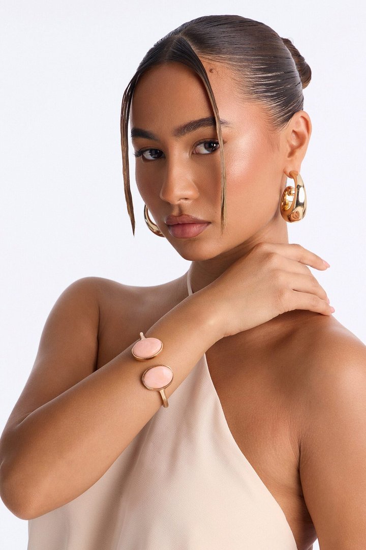 Dreamy Stone Bracelet - Gold/Pink