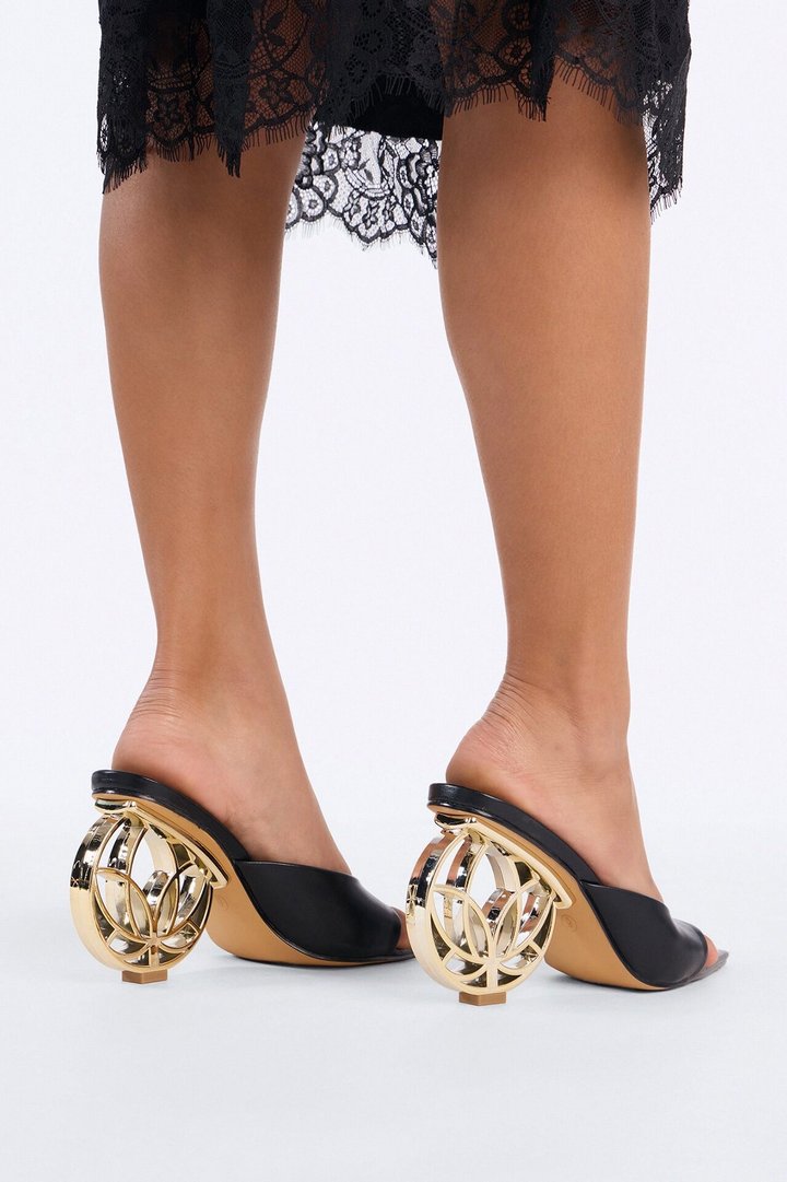 Lotus Dream Novelty Heels - Black