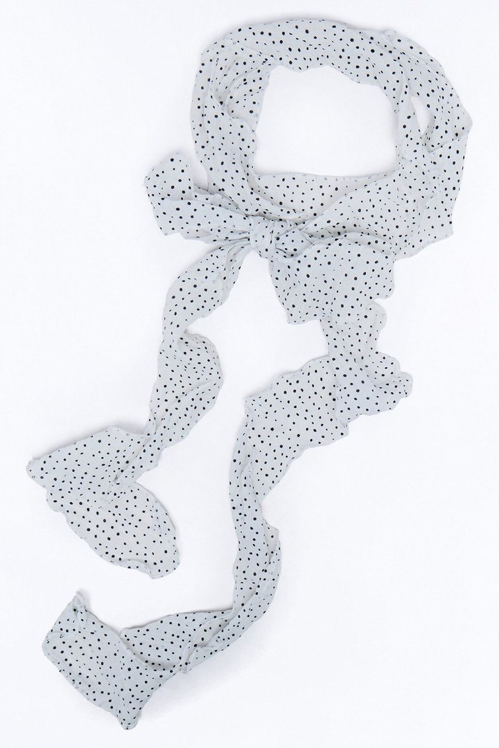 Leave It All To Bloom Skinny Scarf - White/combo