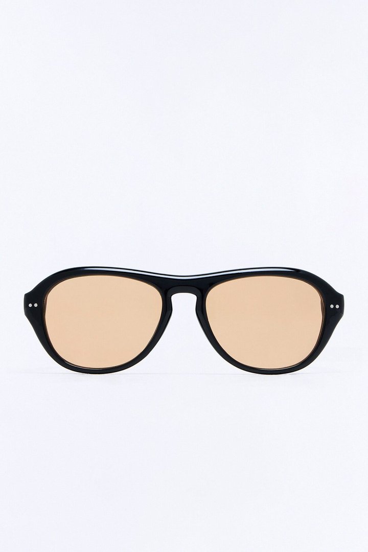 Dancing Disco Doll Sunglasses - Black/Brown