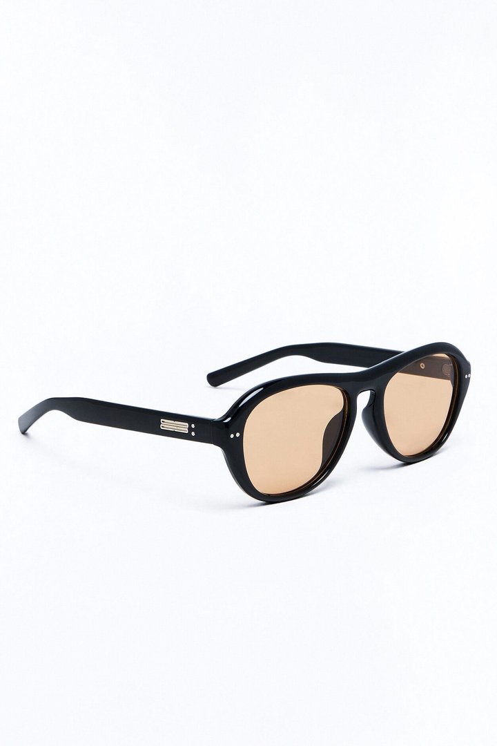 Dancing Disco Doll Sunglasses - Black/Brown